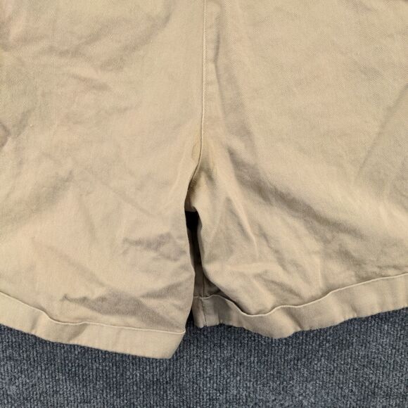 NOBO No Boundaries Womens Pleated Chino Shorts Tan Size 9/10 Pockets Cotton - Picture 9 of 11